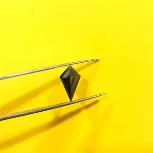 2 ct Noir Cerf-Volant Forme Moissanite Diamant Noir Fantaisie Forme Moissanite Excellente Coupe VVS Clarté Fabrication Pour Bijoux Personnalisés - Product Image 2