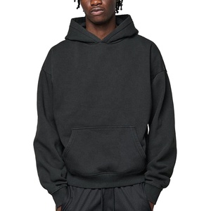 Custom Print Design <b>Men's</b> Casual Spring <b>Pullover</b> 100% Cotton French Terry Fabric Hoodie Pocket Breathable Anti-shrink High - Product Image 6