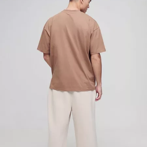 T-shirts grande taille pour hommes T-shirts surdimensionnés en coton épais T-shirts vierges T-shirts décontractés à manches courtes pour hommes vêtements d'été - Product Image 6