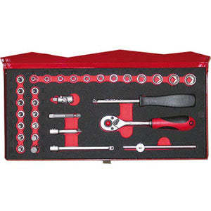 16-Piece DIY Socket Wrench Set with Chrome CR-V Featuring Hex Torx & <b>Spanner</b> for Maintenance-945gf - Product Image 1