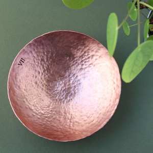 High Quality Vintage Modern <b>Carved</b> Copper Salad Bowl Custom Logo Metal <b>Candle</b> Holder for Parties - Product Image 6