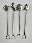 Luxury Metal Olive Picks Reusable Stainless Steel Skewers Modern Design <b>Bar</b> Kitchen Accessories - Product Image 3
