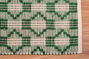 พรมผ้าฝ้ายทอมือธรรมชาติ100% ชุดพรมปูพื้นแบบซักได้ใหม่สำหรับห้องครัวห้องโถงบ้านสวดมนต์ด้วยวัสดุพีวีซี - Product Image 5