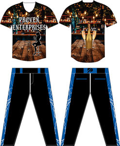 Uniforme de Béisbol para Hombre a la Moda, Uniforme de Béisbol Personalizado al por Mayor a Bajo Precio, Uniforme de Béisbol para Exteriores, EL UNIFORME MÁS DE MODA - Product Image 1