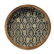ชามเสิร์ฟอาหารทำจากไม้พิมพ์ลายเคลือบชามใส่อาหารทุกขนาดทำจากไม้ธรรมชาติสีตามสั่ง - Product Image 4