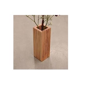 Florero de madera Natural, maceta de Madera rústica, macetas de flores, gran oferta - Product Image 6