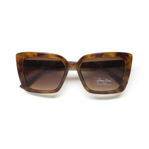 Occhiali da Sole Sean John SJS2031Ce Polarizzati Design Cat Eye Protezione UV 100% Eleganti Beige Marrone Oro Trasparente Rosso Rame - Product Image 2