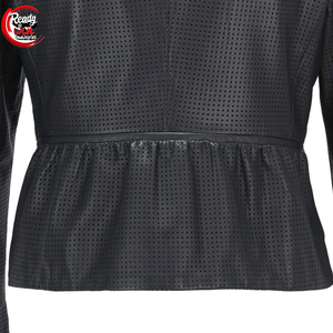Veste en cuir légère grande taille au design personnalisé pour femmes veste de moto à la mode coton matelassé remplissage respirant brut - Product Image 6