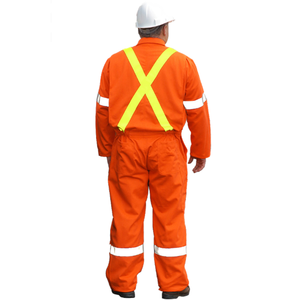 Combinaison de travail en polyester ignifuge, réfléchissante, imperméable, respirante, pour mécanicien, soudeur, deux pièces - Product Image 6