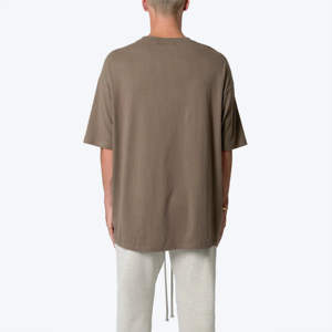 OEM/ODM personalizado hombres 100% algodón camiseta de gran tamaño de manga corta estilo Hip Hop alta calidad Jersey tela último diseño carta - Product Image 5