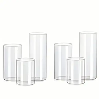 Vase Transparent Centre De Table Bougeoir Parfait pour Centres De Table Salle À Manger Chambre Salon Arrangements Floraux