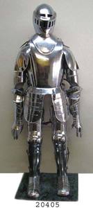 Armure complète médiévale en acier avec armure de main - Product Image 4