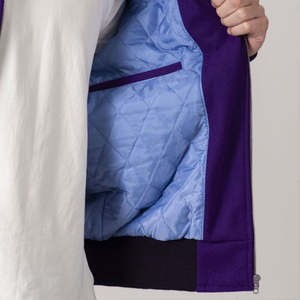 Veste de baseball universitaire pour hommes, personnalisée, vintage, d'hiver, avec étiquette personnalisée, streetwear, élégante, en polyester, veste universitaire - Product Image 6