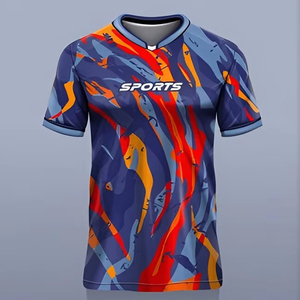 เสื้อฟุตบอลแขนสั้นพิมพ์ลายระบายอากาศได้ดี ผลิตจากโพลีเอสเตอร์ 100% พิมพ์ลายดิจิทัล ปี 2025 - Product Image 2