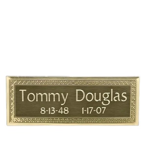 Plaque d'identification en laiton coulé sur mesure en métal pour l'école de l'entreprise, la maison et le bureau au prix de gros - Product Image 1