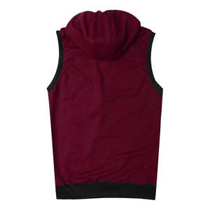 Men's Sleeveless <b>Hoodie</b> for Spring <b>Workout</b> Bodybuilding Gym Fitness-Breathable Fleece Polyester/Cotton Material - Product Image 2