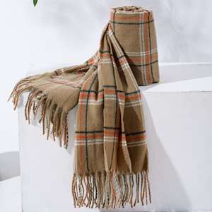 Hot Selling <b>Women's</b> Winter Plaid Scarves Breathable Windproof Stylish Traditional Scarves & <b>Shawls</b> Available in Colorful Designs - Product Image 3