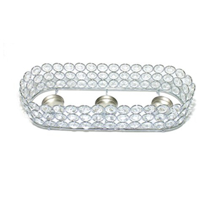 Home Decoration Long Size Crystal and Metal <b>Votive</b> T-Light Holder Elegant Mini <b>Candle</b> Holder Ideal for Weddings and Events - Product Image 1