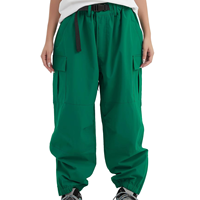Pantalon de ski et snowboard cargo ample et chauffant 2025 pour sports d'hiver, imperméable et coupe-vent - Tex Thinsulate Large