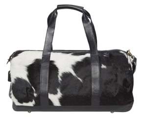 Bolso de mano de cuero de vaca Natural Premium, grande, negro, blanco, diseño portátil de moda, viaje, gimnasio, uso nocturno, patrón personalizado - Product Image 3