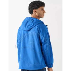 Fabricant 100% vestes à capuche en polyester veste coupe-vent à capuche zippée pliable et ensemble court ensemble nylon survêtement extérieur - Product Image 4