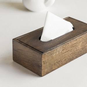 Boîte à mouchoirs en bois de manguier personnalisable, légère, 10 pouces x 5 pouces x 3 pouces, écologique, durable, design peint à la main, pratique pour un usage quotidien - Product Image 2