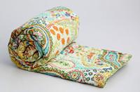 Couverture Kantha vintage cousue à la main, réversible, moderne, édredon floral, coton écologique, couvre-lit traditionnel indien