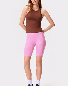 Couleur marron de qualité supérieure sans couture ajustée femmes entraînement débardeur Ultra doux léger athlétique Stretch parfait pour l'entraînement en cours d'exécution - Product Image 2