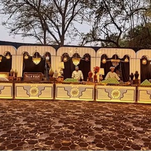 Contadores de catering LED de acero inoxidable de primera calidad Soluciones de exhibición de buffet modernas duraderas y personalizables King - Product Image 4