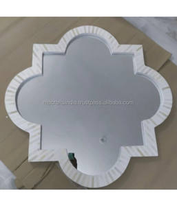 Venta directa de fábrica, diseño moderno, incrustaciones de hueso, marco de espejo de pared, decoración de espejo de pared de baño decorativa de alta calidad - Product Image 1