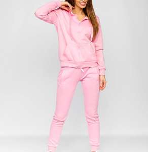 Entrenamiento deportivo y Jogging, venta al por mayor, chándales para mujer, chándal transpirable personalizado, trajes para mujer, 2 piezas, 100% algodón liso - Product Image 1