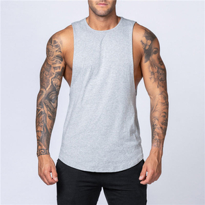 100% algodón Transferencia de Calor impresión Digital impresión hombres lavado camiseta sin mangas Retro chaleco al por mayor - Product Image 5