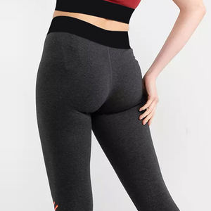 Pantalones de Compresión Deportivos para Mujer, Color Sólido, Cintura Elástica Media, Largo Completo, Logotipo Personalizado - Product Image 5