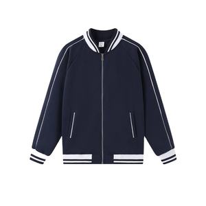 แจ็กเก็ตเบสบอลสำหรับผู้ชายเสื้อแจ็กเก็ตกันหนาวแบบลำลองปกตั้งมีหลายสี - Product Image 5