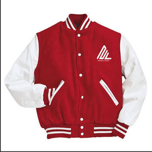 2025 taux de gros Logo personnalisé Polyester/coton manches broderie haute rue unisexe collège Baseball noir bleu clair varsité - Product Image 3