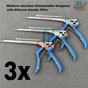 Juego de Instrumentos Quirúrgicos de Columna Vertebral Reutilizables de Primera Calidad, Tipo Medicon, Rongeurs Kerrison Desmontables Manuales con Mango de Silicona Suave, Ortopédicos - Product Image 2