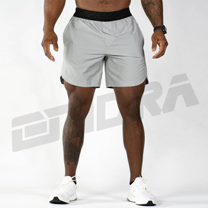 Nuevo 2025 OEM personalizado hombres verano Fitness gimnasio pantalones cortos 5in Entrepierna francés Terry Jogger patrón sólido Casual algodón pantalones cortos de sudor - Product Image 2