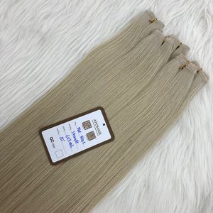 Cheveux naturels Remy de couleur cendré de 20 pouces trame plate de qualité de luxe sans perte ni enchevêtrement origine vietnamienne - Product Image 2