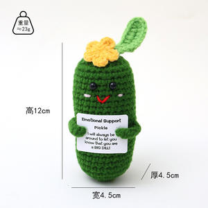 38 Estilos Personalizables, Hechos a Mano, Decorativos, de Vegetales, Producto Terminado, Simulación de Crochet, Regalos Festivos, Juguetes de Peluche, Manualidades DIY - Product Image 3