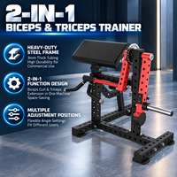 Machine à extensions pour biceps et triceps à charge libre BN Heavy Duty avec support de poitrine, équipement de musculation des bras pour centre de fitness