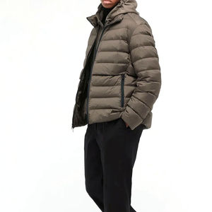 Veste matelassée pour hommes, manteau d'hiver de haute qualité avec logo personnalisé, col à capuche, meilleur style pour la vente en gros - Product Image 3