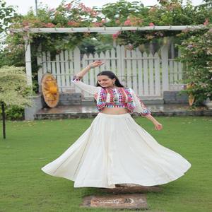 Navratri Special Roman With Gotta Patti And Gamthi Work <b>Lehenga</b> Choli <b>Woman</b> Fashion And Manufacturer From India - Product Image 1