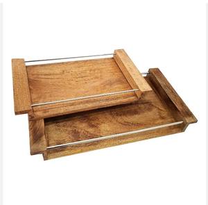 Plateaux de service en bois minimalistes pour la maison et l'hôtel Accents d'organisation fonctionnels et esthétiques quantité minimale de commande 20 pièces - Product Image 6