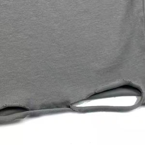 Camiseta rasgada de peso pesado personalizada camiseta desgastada con lavado ácido vintage unisex - Product Image 3