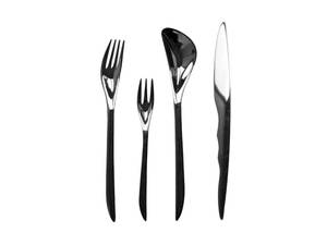 Cubiertos de lujo de calidad superlativa al por mayor, juego de cubiertos de mango forjado chapado en oro de acero inoxidable para uso en hoteles y banquetes - Product Image 3