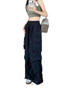 Pantalones Anchos de Pana Fluida para Mujer, Pantalones Vintage Casuales, Holgados, Estilo Baggy, Tendencia Estética, Largos, para Primavera y Otoño - Product Image 4