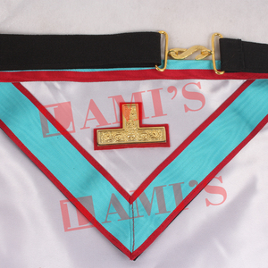 Franc-maçon Mark Worshipful Masters Tablier Prix de gros Maçonnique Regalia Tablier pour uniforme - Product Image 2