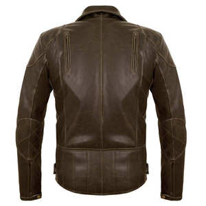 Blouson de moto unisexe en cuir coupe-vent 2026, robuste, pour motard, couleurs personnalisables, prix direct usine - Product Image 6