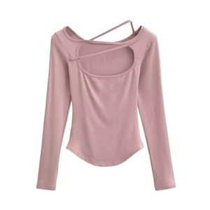 Camiseta Lisa versátil para mujer, ideal para viajes, salidas casuales, capas de oficina y ropa para el hogar, elaborada con servicio OEM transpirable - Product Image 5