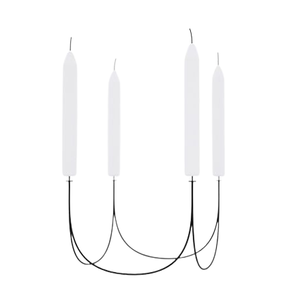 Nouveau Design Vintage couleur noire décoration de mariage maison centre de Table porte-bougie en fer décor attrayant de noël - Product Image 4